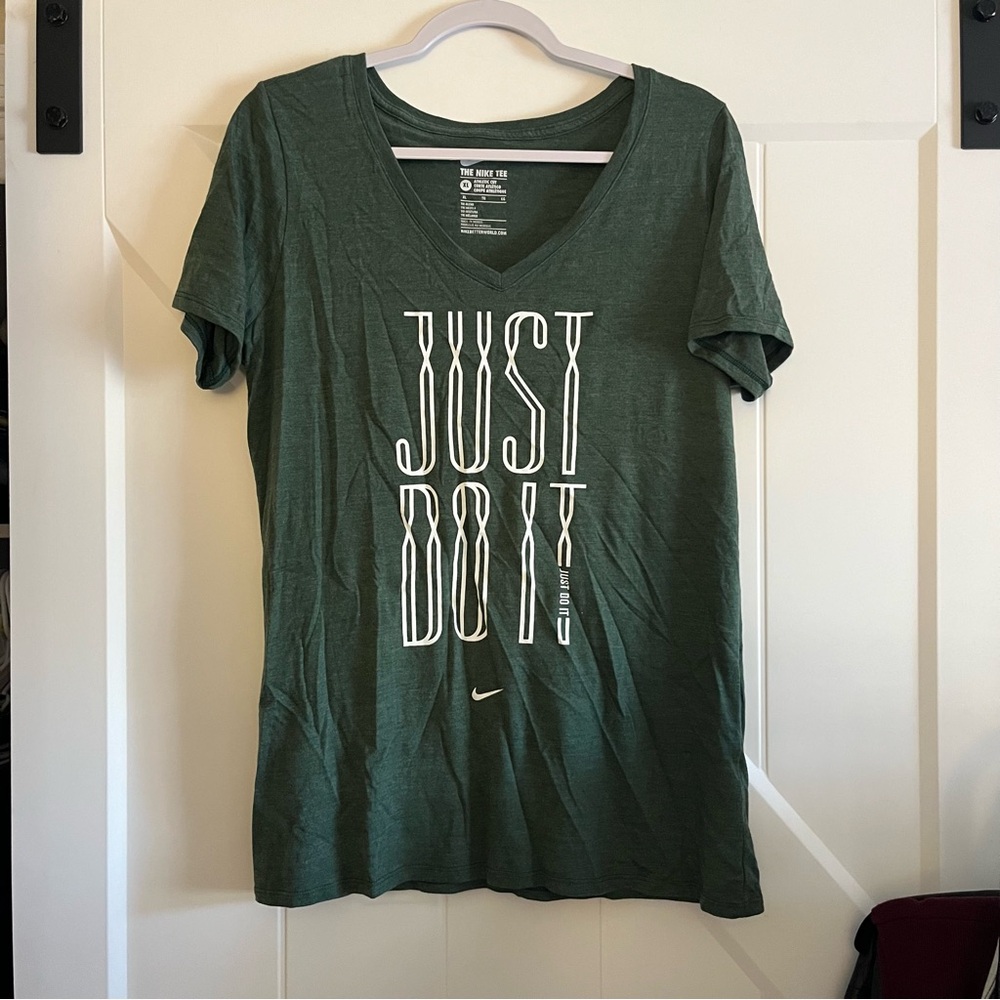 Nike Just Do It Green Tee
